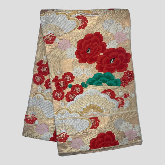 Vintage Japanese Kimono Belt Obi Table Runner (One of a kind)