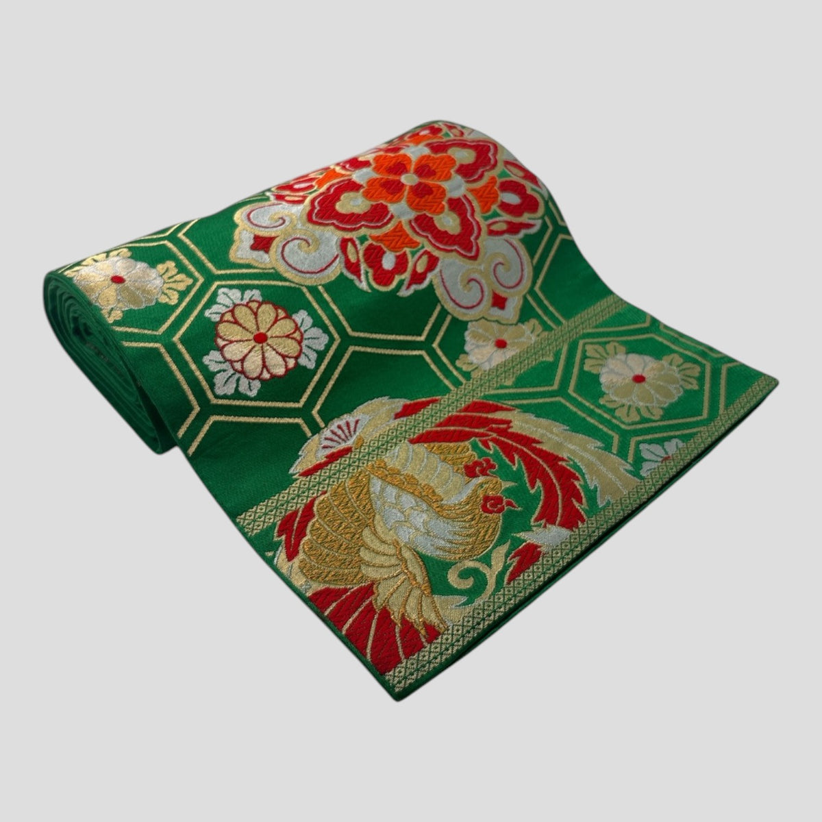 Vintage Japanese Kimono Belt Obi Table Runner (One of a kind)