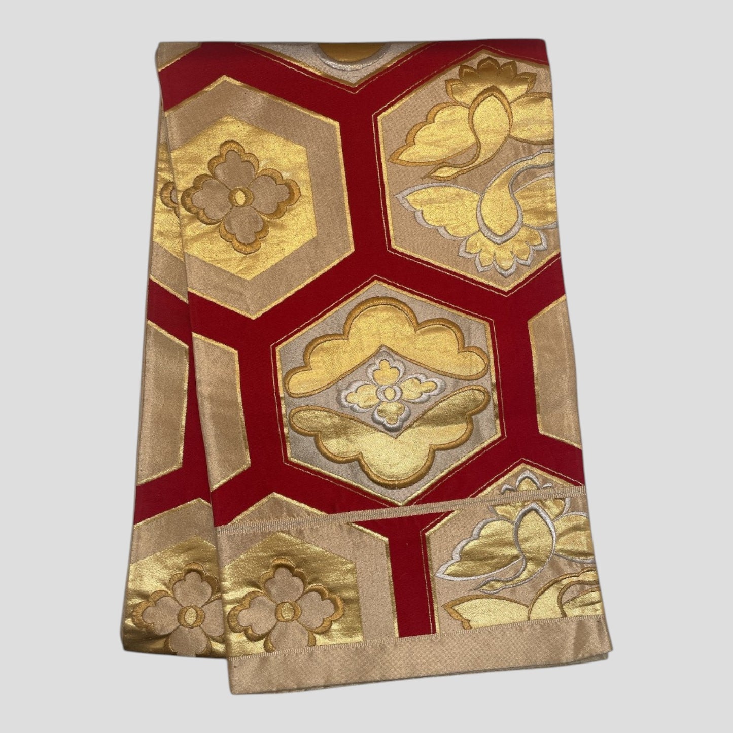 Vintage Japanese Kimono Belt Obi Table Runner (One of a kind)