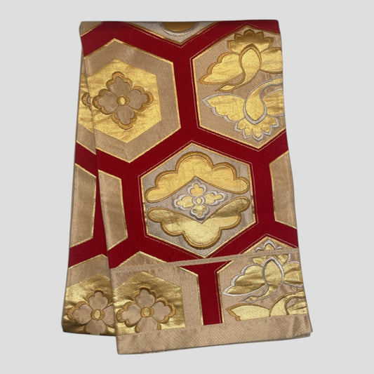 Vintage Japanese Kimono Belt Obi Table Runner (One of a kind)