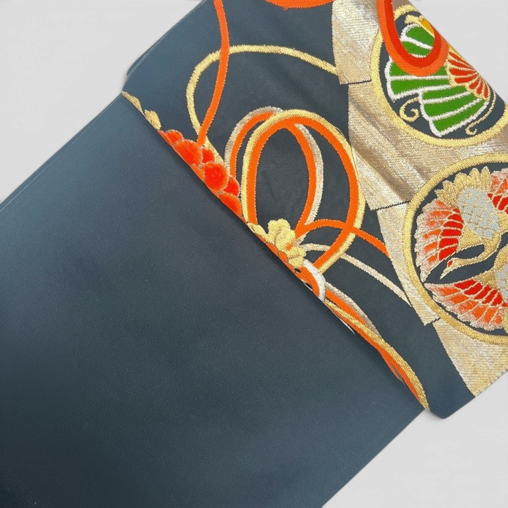 Vintage Japanese Kimono Belt Obi Table Runner (One of a kind)
