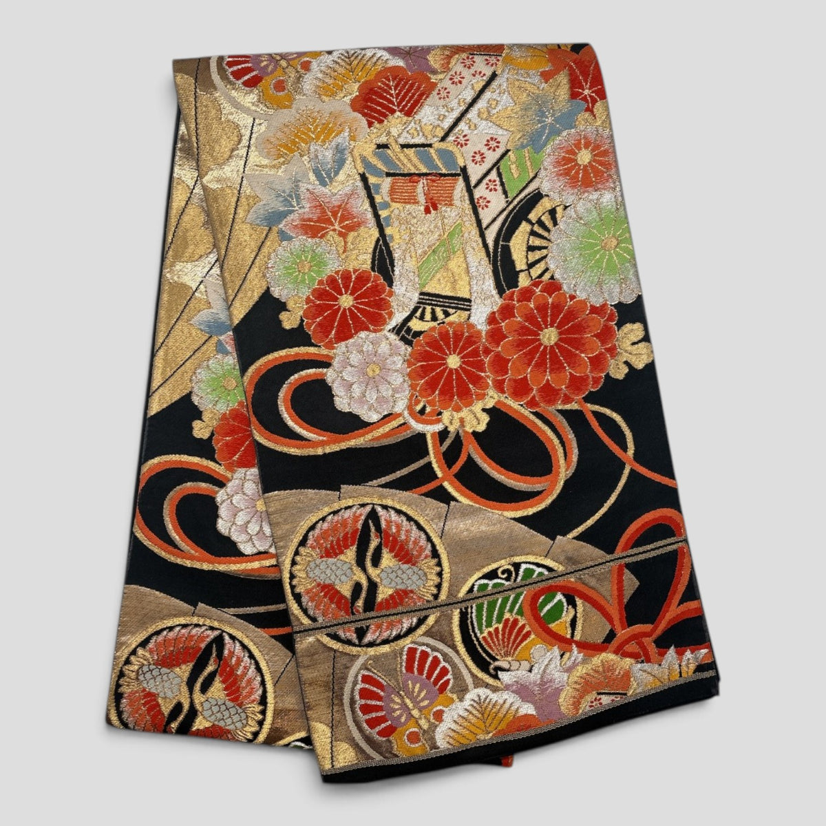 Vintage Japanese Kimono Belt Obi Table Runner (One of a kind)