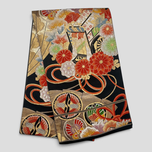 Vintage Japanese Kimono Belt Obi Table Runner (One of a kind)