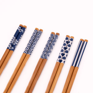 Chopstick 5 piece set Japanese pattern