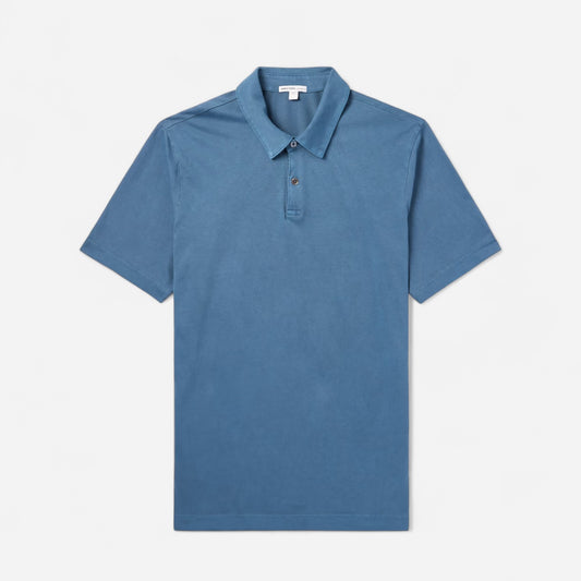 James Perse - Revised standard polo - Lake Pigment