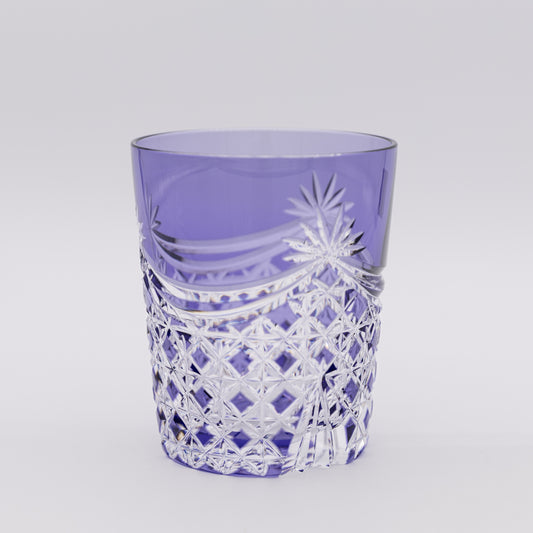 Kagami Crystal - Whiskey Glass - Drape & Tetragonal Basket Weave