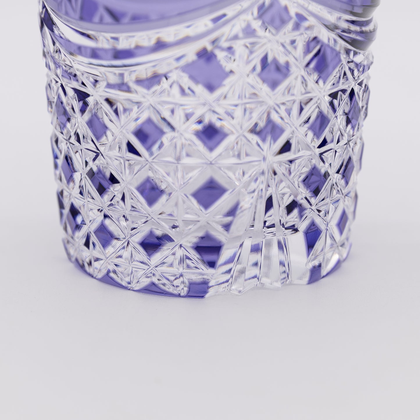 Kagami Crystal - Whiskey Glass - Drape & Tetragonal Basket Weave