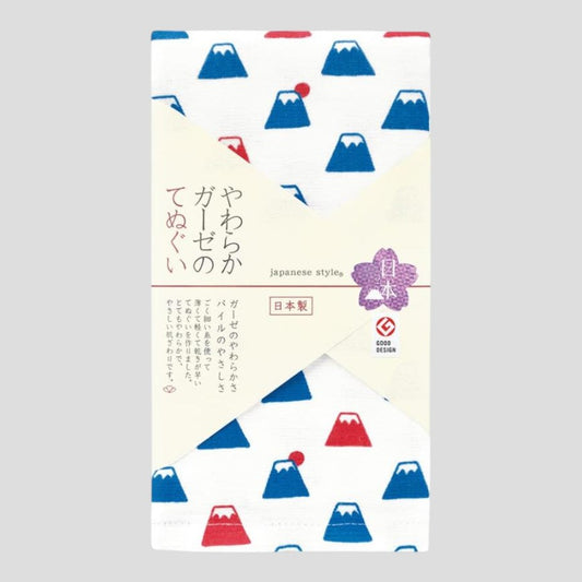 Premium Gauze Tenugui Towel - Mount Fuji