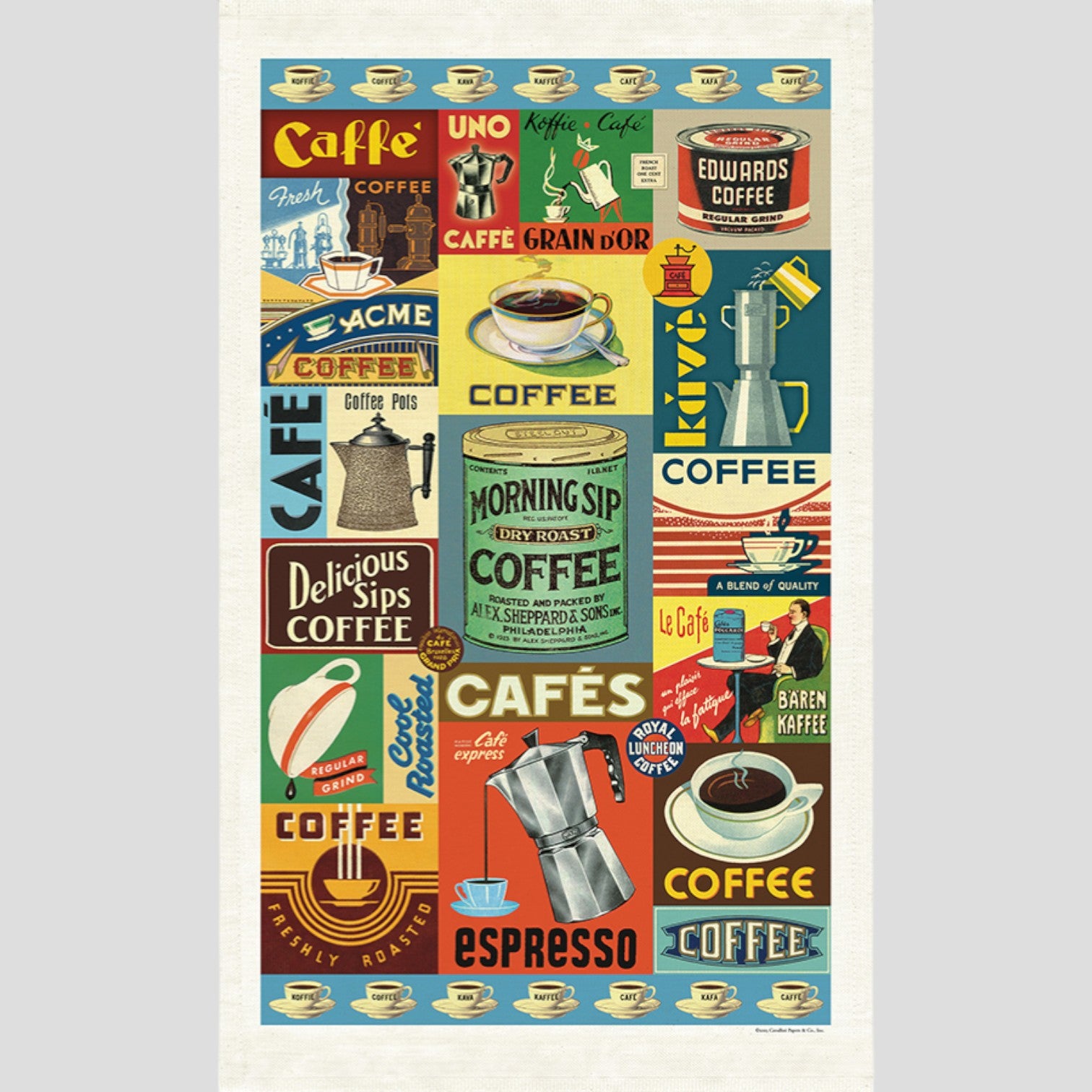 Cavallini Papers & Co. Tea Towel