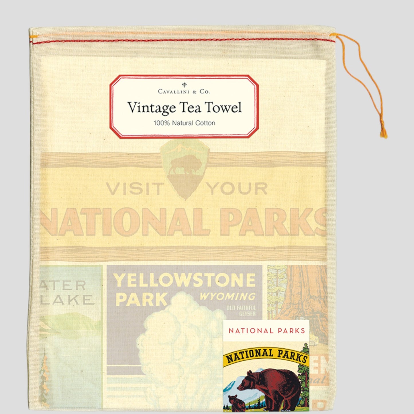 Cavallini Papers & Co - Vintage Tea Towel - National Parks
