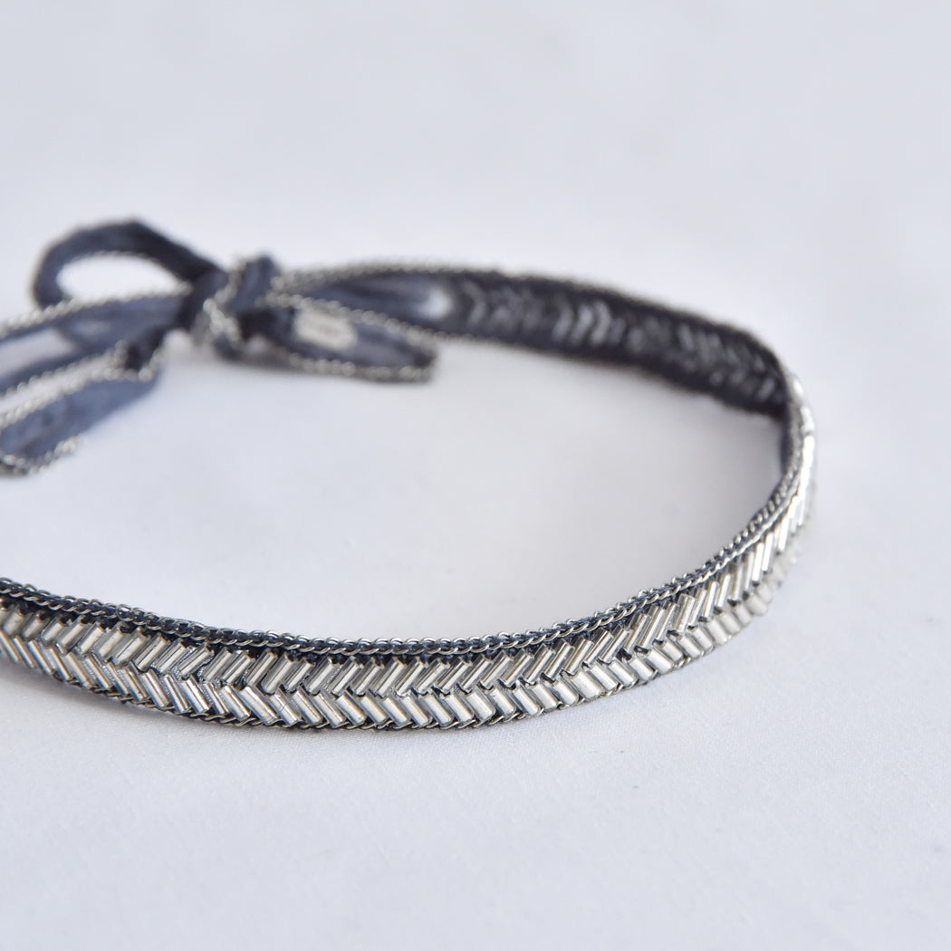 Beaded choker - Ebony