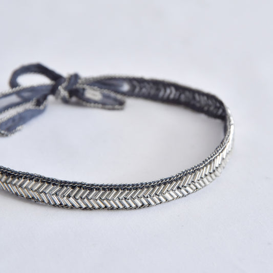 Beaded choker - Ebony